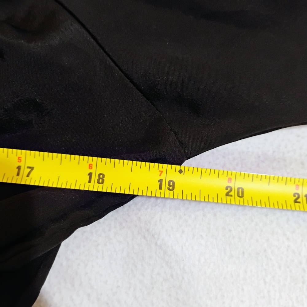 Xhilaration Black Long Sleeve Cinched Waist Dress - Picture 12 of 13